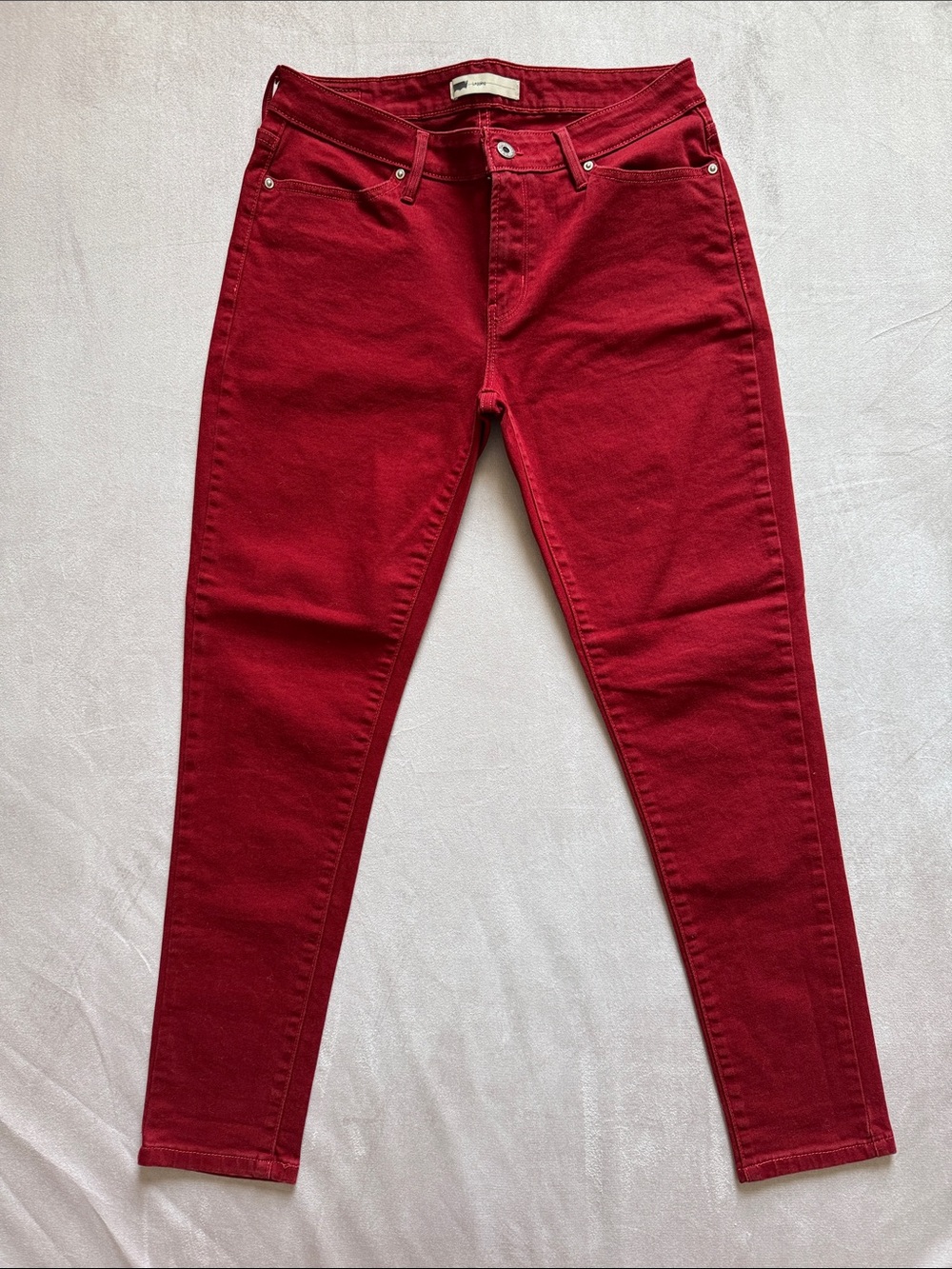 Levi's Women's Skinny Jeans in Deep Red